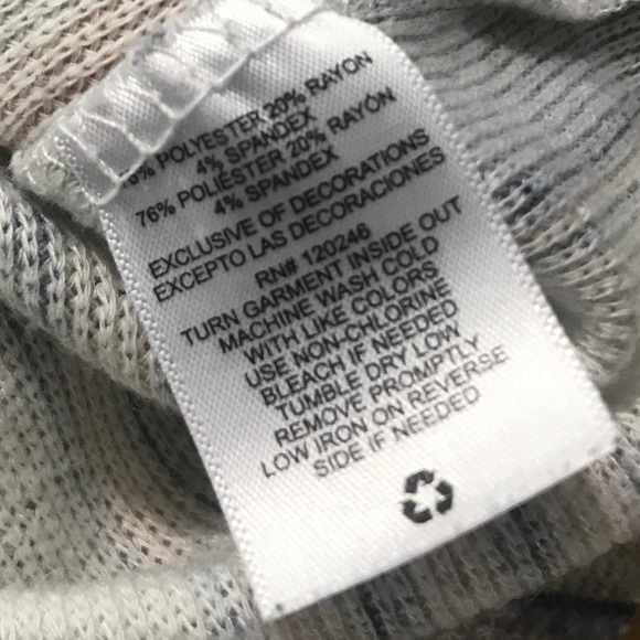 WallFlower Vintage Classic Baja Stripe V-Neck Hoodie Size Large Light Weight - Picture 12 of 16